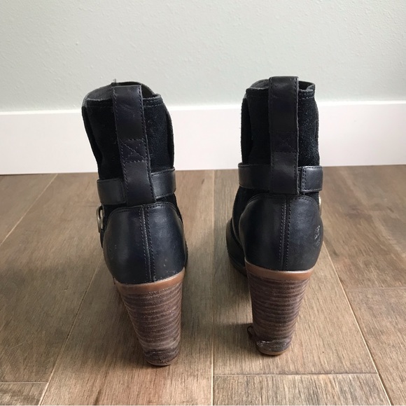 Cute Timberland Black Boots with Heel - Women’s Size 7 / 38 EU - Picture 9 of 14